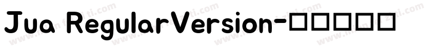 Jua RegularVersion字体转换